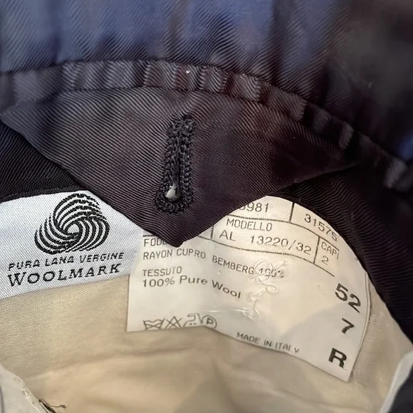 Canali Mens 42R Dark Blue Stripe - 100% Wool 2-button Suit Jacket Sport Coat - Picture 6 of 7